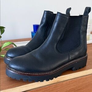 Women’s Caslon Black Leather Chelsea Boots